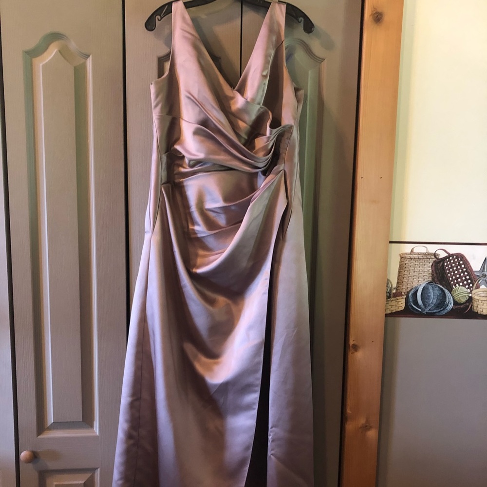 satin mother of bride/groom dress